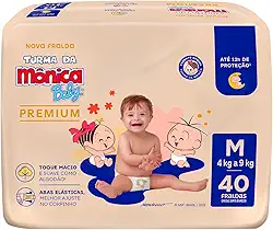 Turma da Mônica Baby Premium Econômica M 40 Unidades