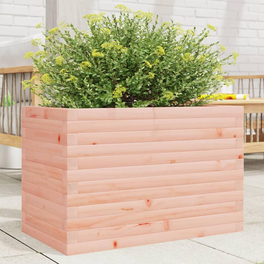 Maceta de jardín de madera maciza para exterior y terraza de 70 cm