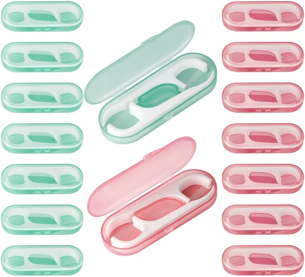 160PCS Floss Sticks in Case,Single Use Portable Dental Picks,Travel Flossing Pick with Individually Compact Box,Disposable Oral Care Flossers for Adults,Ideal for Trip,Hotel,Office,Wedding,Camping