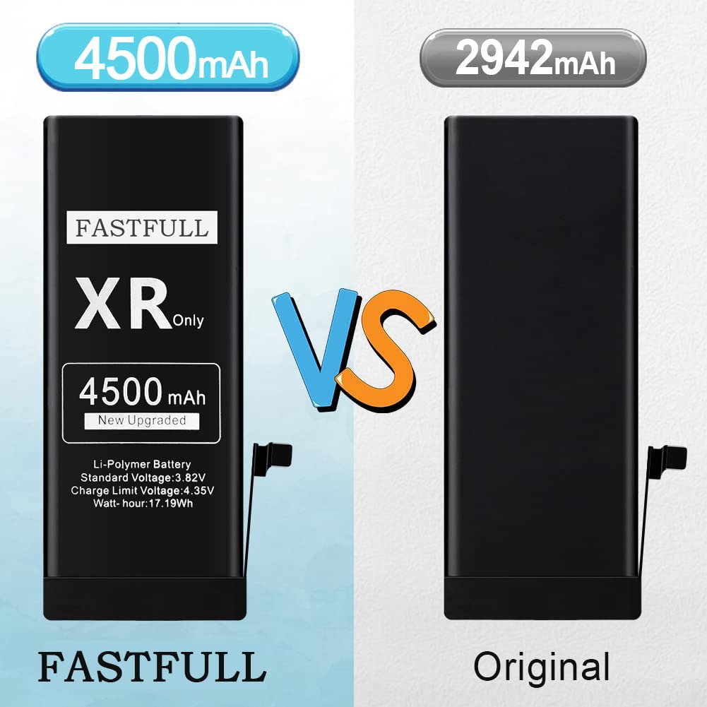 Batteria IPhone XR 4900mAh - Batteria Ad Alta Capacità Con Kit Strumenti Per Sostituzione Fai Da Te - Foto 4