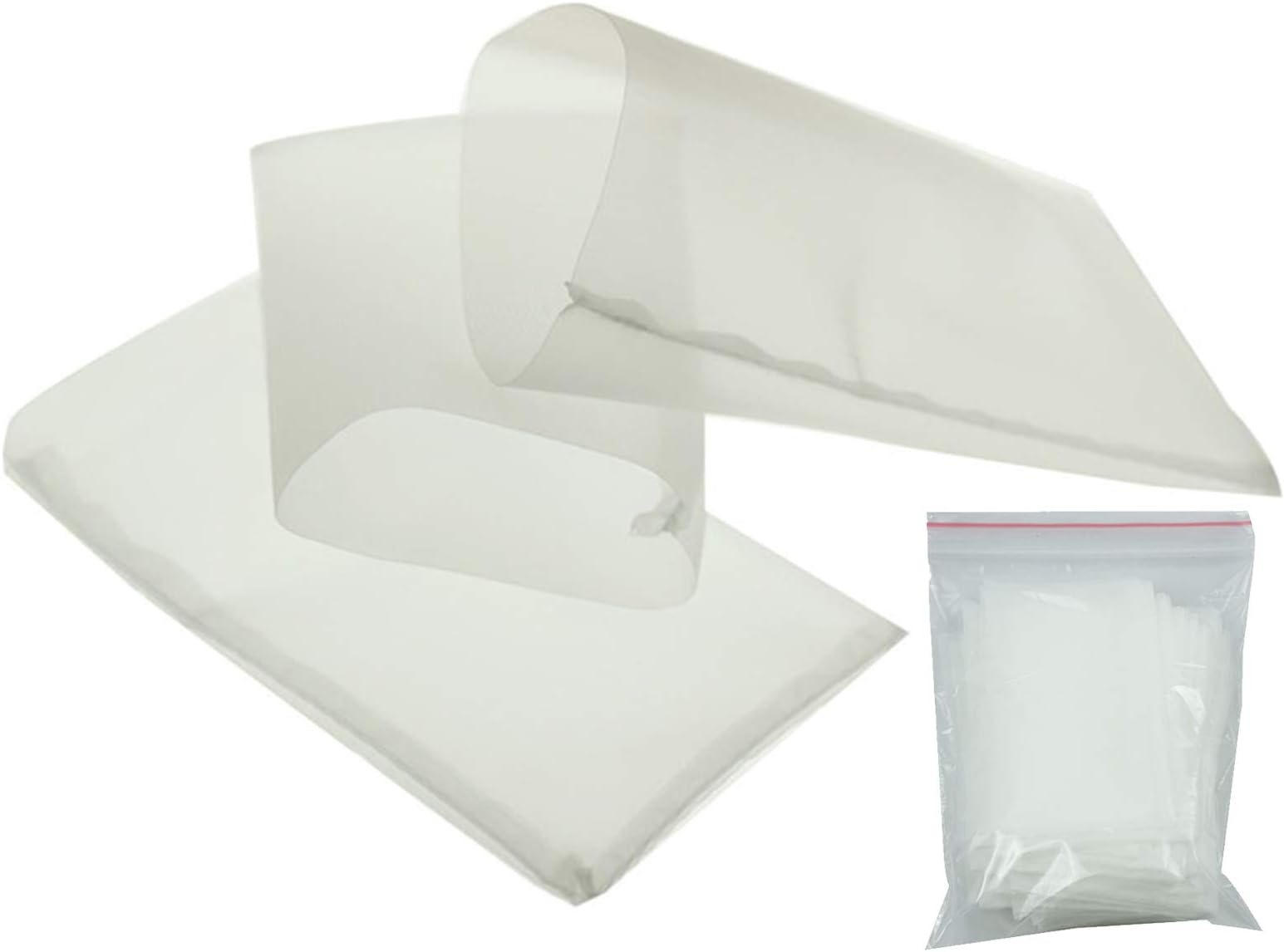 IvyH 37 Micron Rosin Bags, Reusable Nylon Screen Press Bag Rosin Tea Bags - Extra Large 3"x 6" (20 Pack)