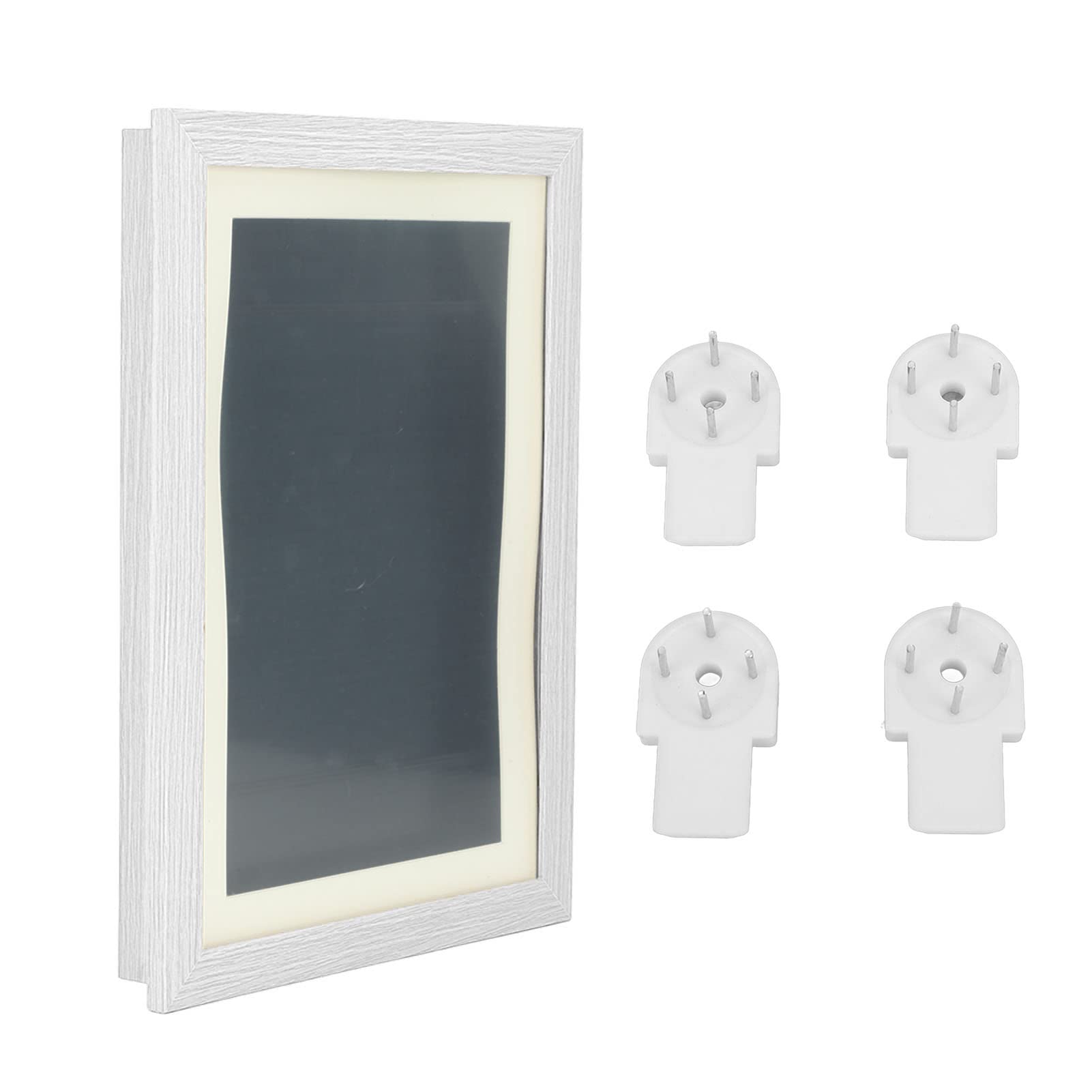 UBeesize Cornice Espositiva Per Bambini 25.4x35.6 Cm – Apertura Frontale, Per Opere D'arte A4, Con Display Modificabile, Bianca