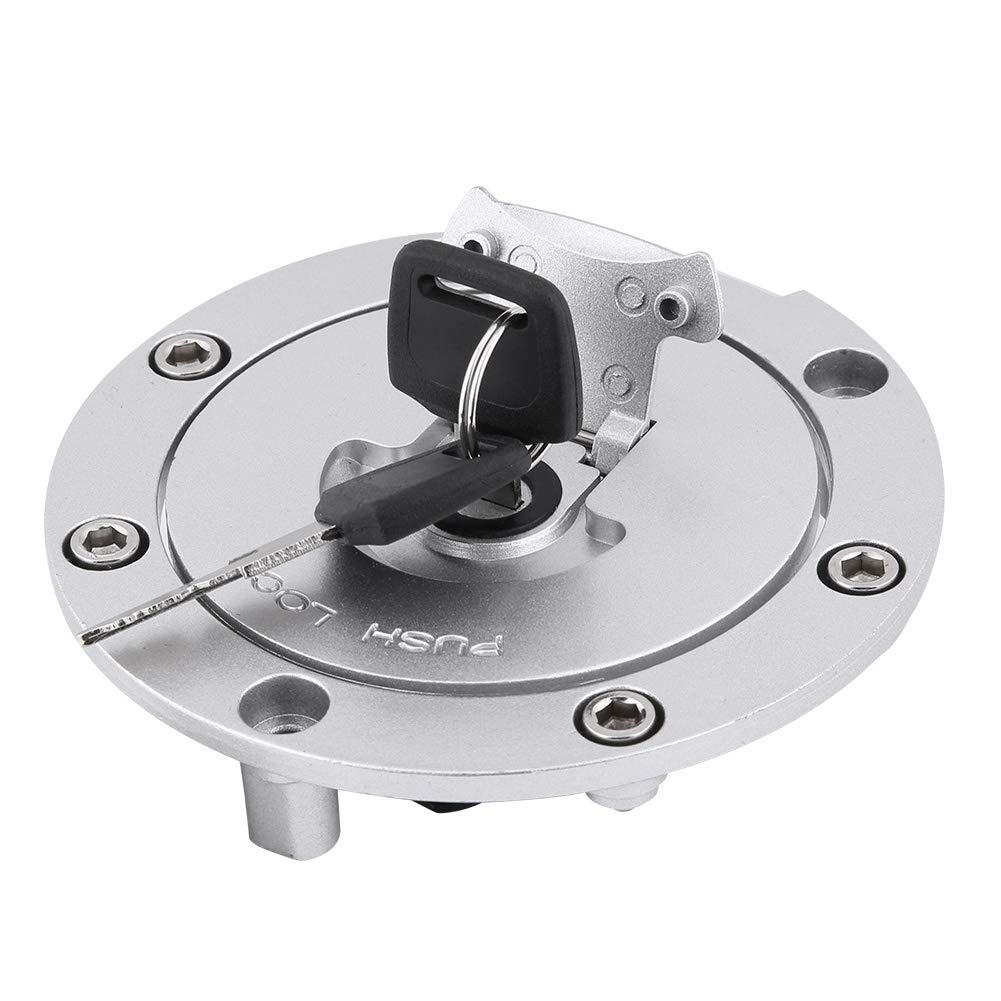 EVGATSAUTO Tappo serbatoio benzina per moto, coperchio serbatoio con serratura e 2 chiavi per CBR600RR 2003-2014 CBR600F4 F4i 2001 2002 2003 2004 2005 2006, tappo serbatoio verro