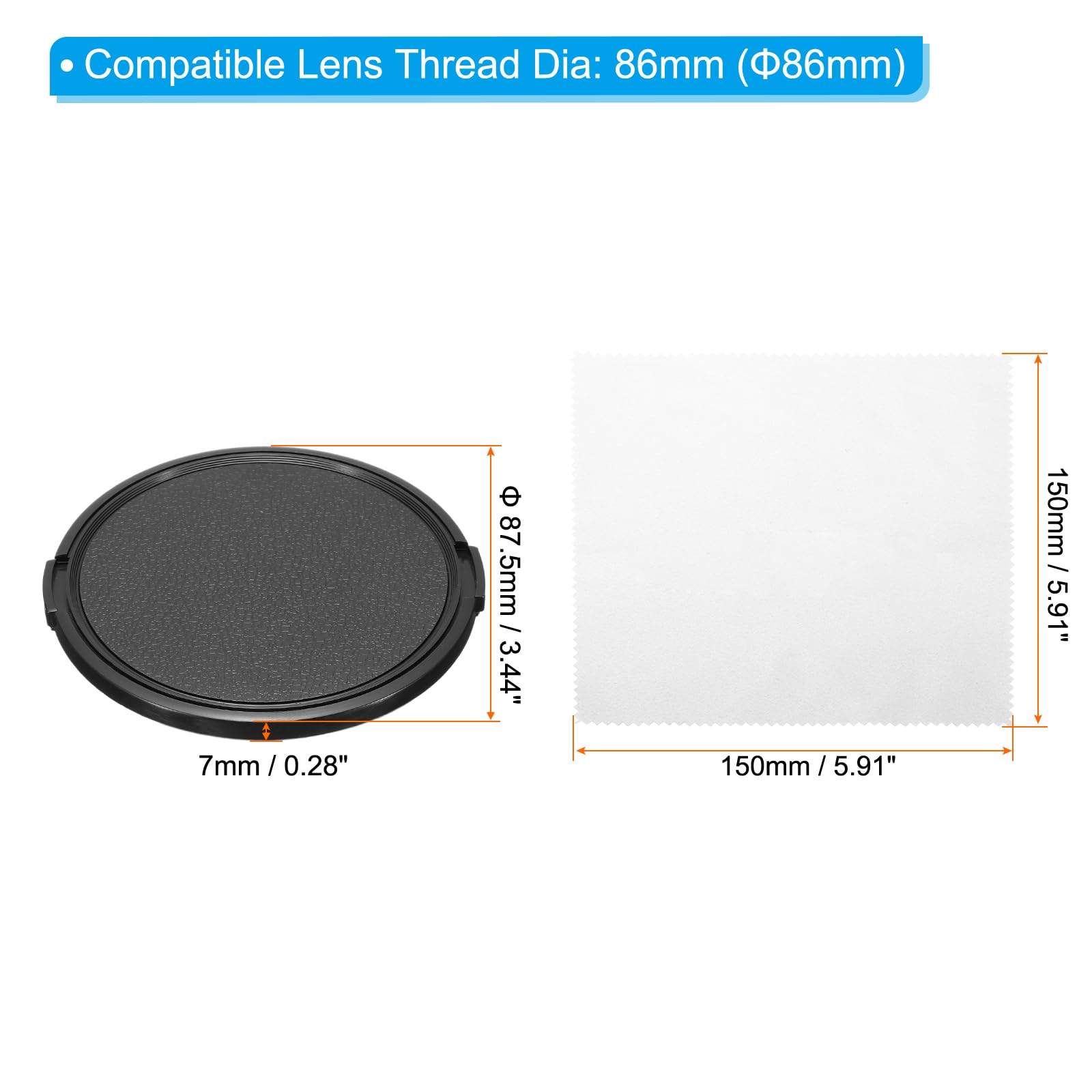 PATIKIL 86mm Lens Cap - Image 2