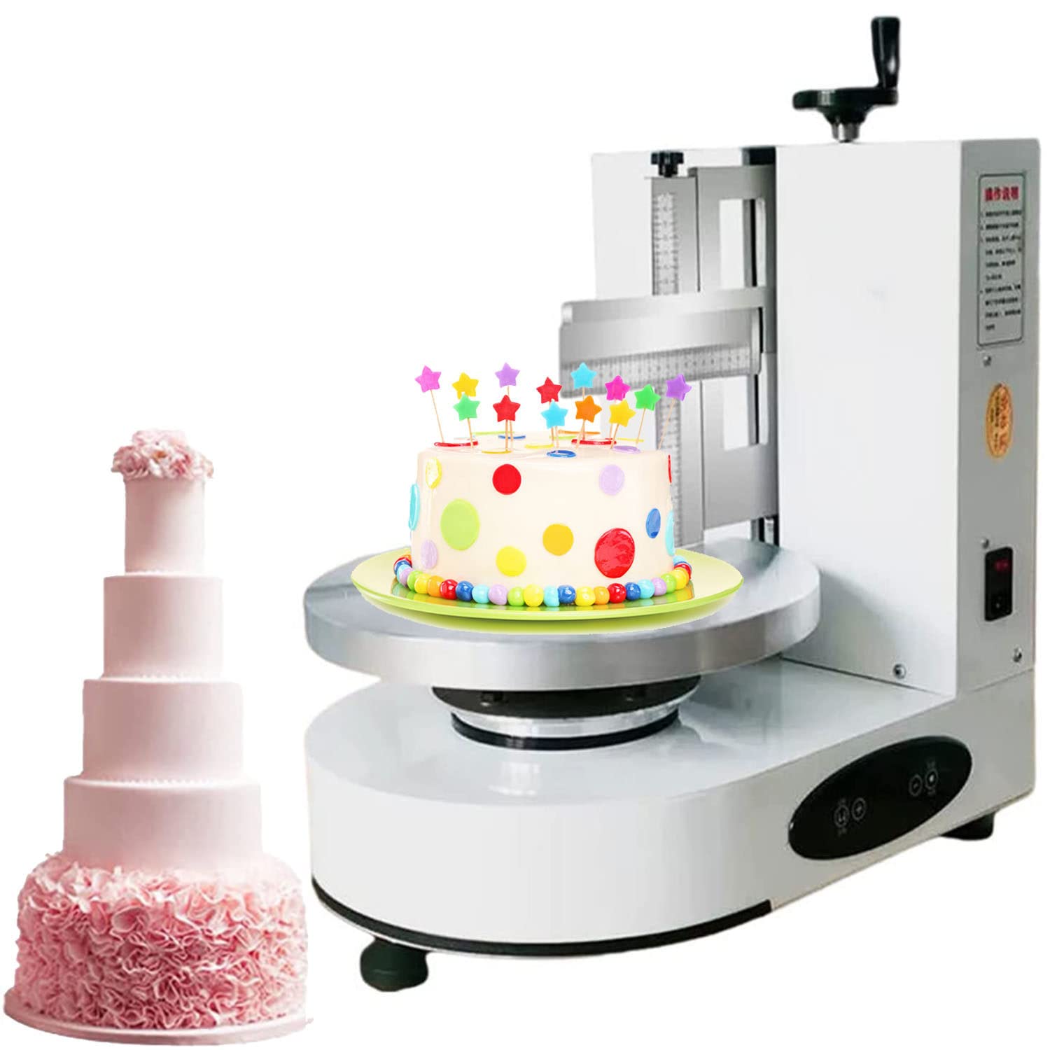 Verstellbare KuchengläTter Polierer, 4-12" Zuckerguss Glatter Fondant Creme KantengläTtung Dekorationswerkzeuge FüR Kuchen Creme Brot Cream,White