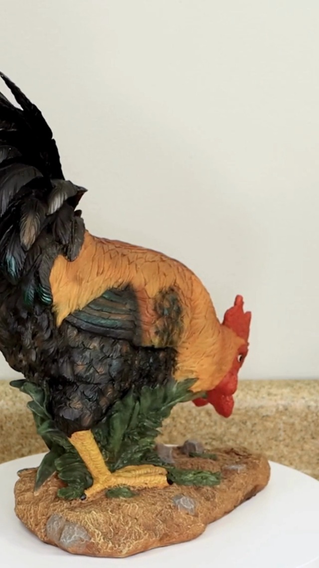 Escultura de Gallo Ruler of The Roost para Mesa miniatura 6