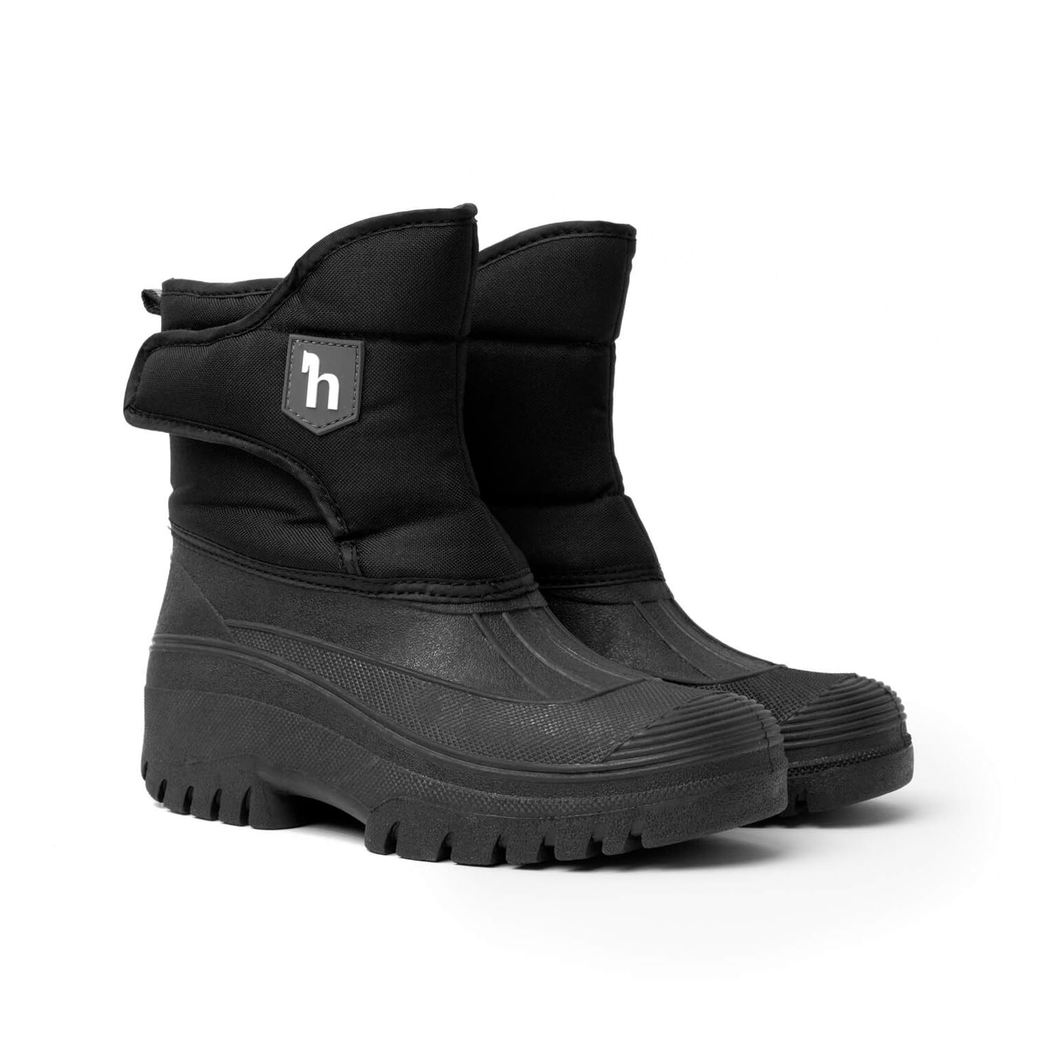 HORZE Stallschuhe wasserdicht Spirit, Stallstiefel Damen Kinder, Winterstallschuhe gefüttert, schwarz, 39