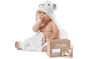 MINIBOO Bamboo Hooded Towel: Ultra Soft and Eco-Friendly for Your Little One