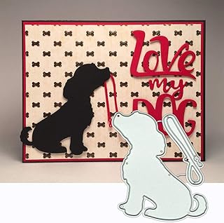 Cute Dog Metal Die Cuts, Cutting Dies for Card Making Clearance, Embossing Dies for Scrapbooking, DIY Album Paper Cards Decoration