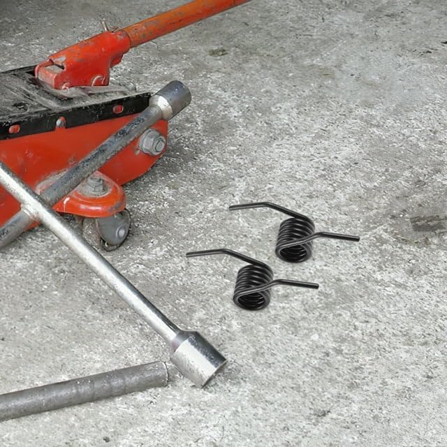 Image of 1 Pair 3Ton Horizontal Return Reinforcement Steel Spring Torque Handle Reset Floor Hydraulic Jack Accessories