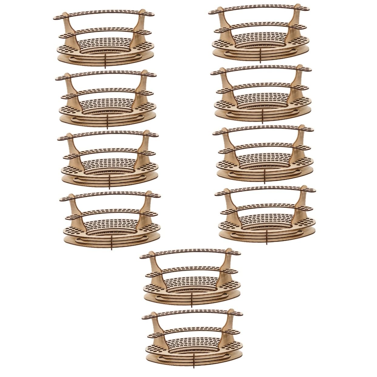 STOBOK 10pezzi Portapenne Organizer Per Scrivania Scomparti Design Per Penne e Casa Per Organizzazione Cancelleria