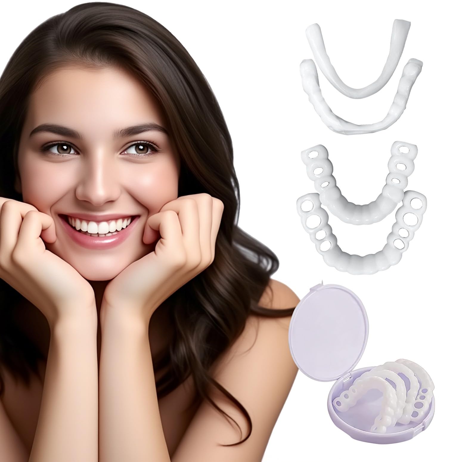 2 Pairs, Adjustable for Men and Women, Regain Confidence Smile, Nature and Comfortable-0004