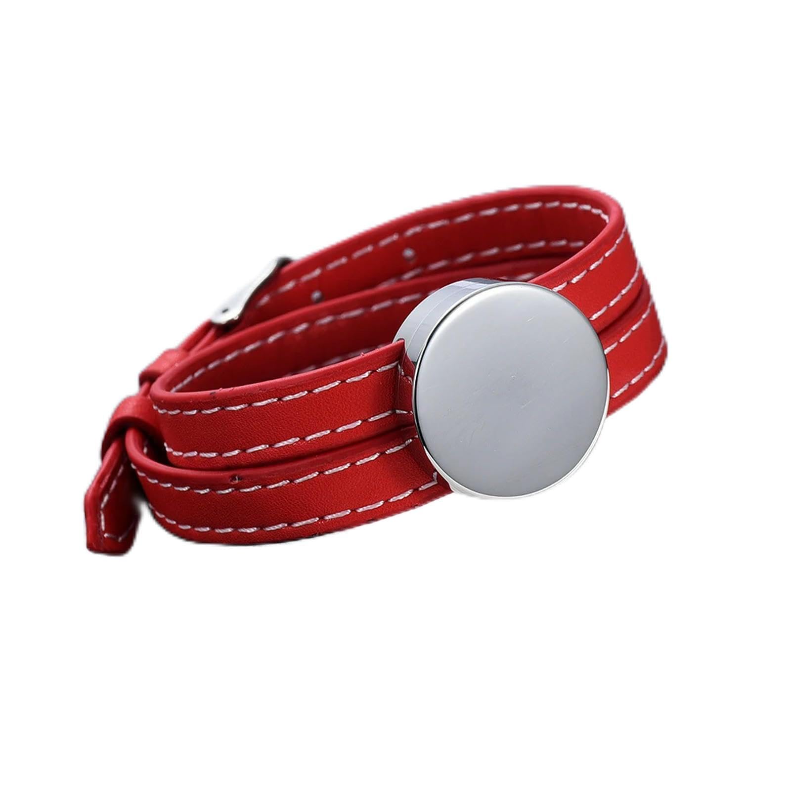 Edelstahlarmbänder Leder Unisex Memorial -Bracelet_b-20cm