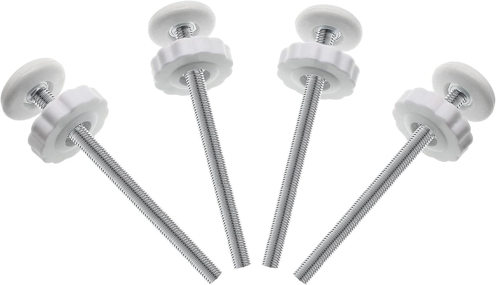 4Pcs Universal Baby Gate Threaded Spindle Rod, M8 (8mm) Replacement Bolt Part for Baby & Pet Pressur