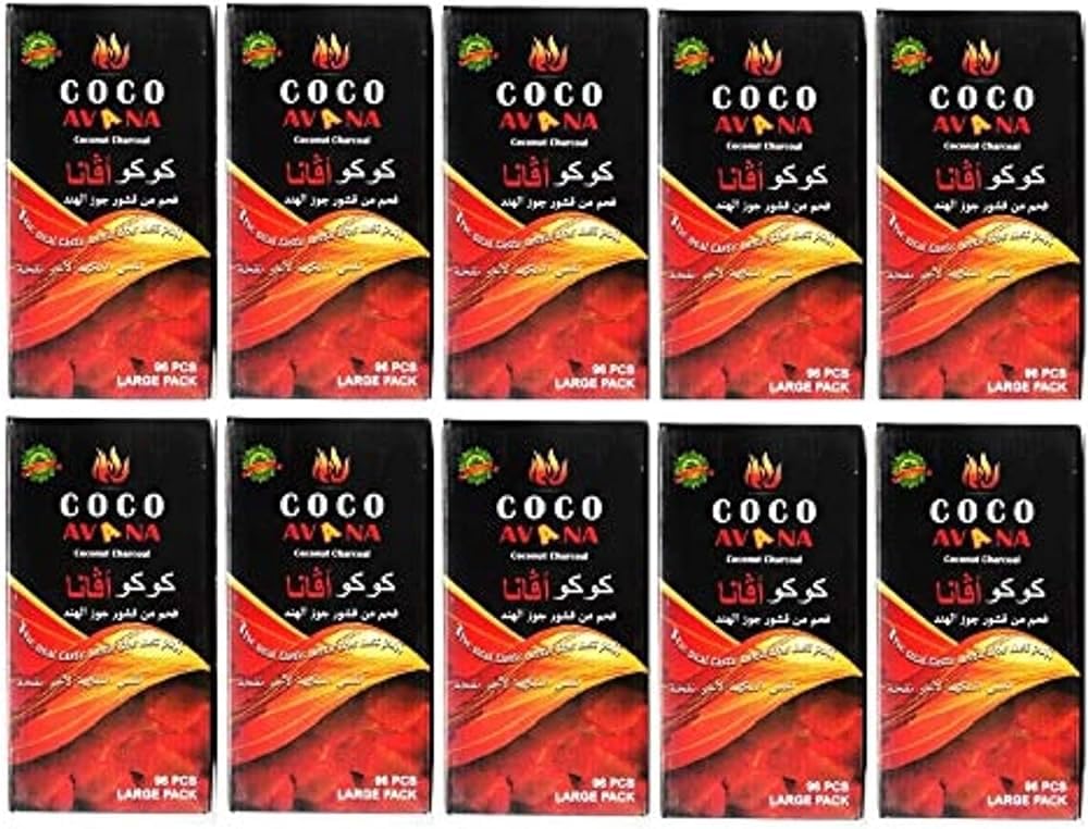 Coco Avana Natural Coconut Charcoal - 10kg 720pcs Real Taste Until The Last Puff