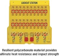 Vista 3 de Master Lock 1484BP410 Lockout Tagout Estación de candado