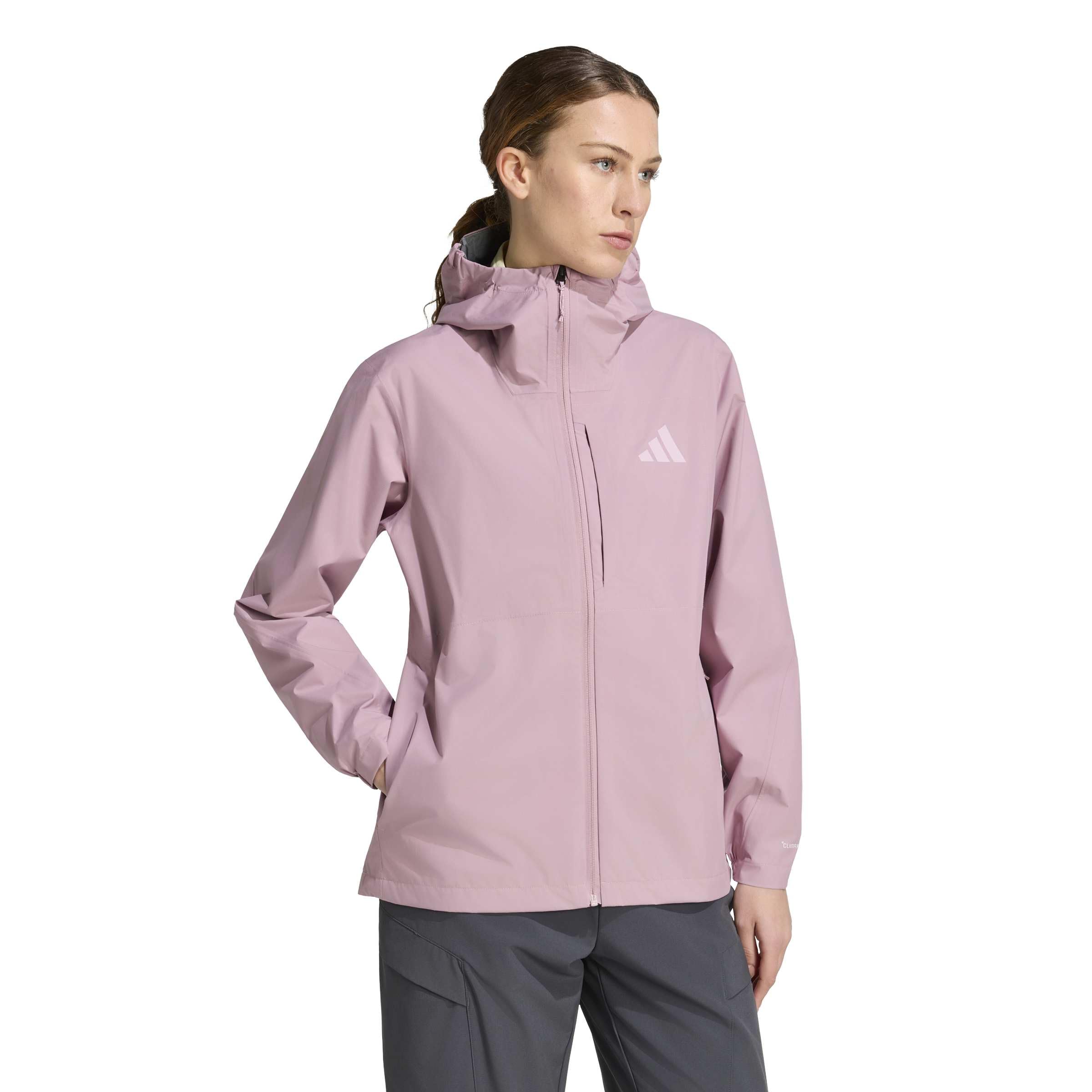 adidas Kobiety Terrex Multi 2.5 Layer Climaproof Rain Coat, magic mauve, S