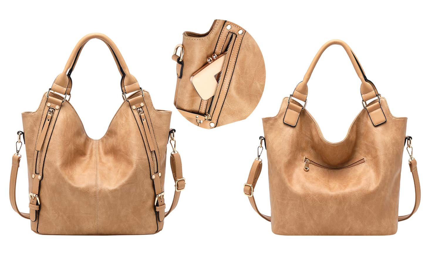 Bolso de mano para mujer, de piel sintética, con correa ajustable para el hombro