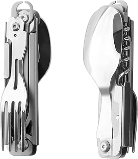 Portable Camping Utensil Set with Multi-Tool