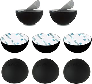 1.25" Silicone Hemisphere Bumpers Isolation Feet, 8Pack Non Skid Speaker Isolation Pads,for Small Speaker Spikes,Turntable Isolation,Subwoofer,Record Player Sound Dampening&Anti Vibration
