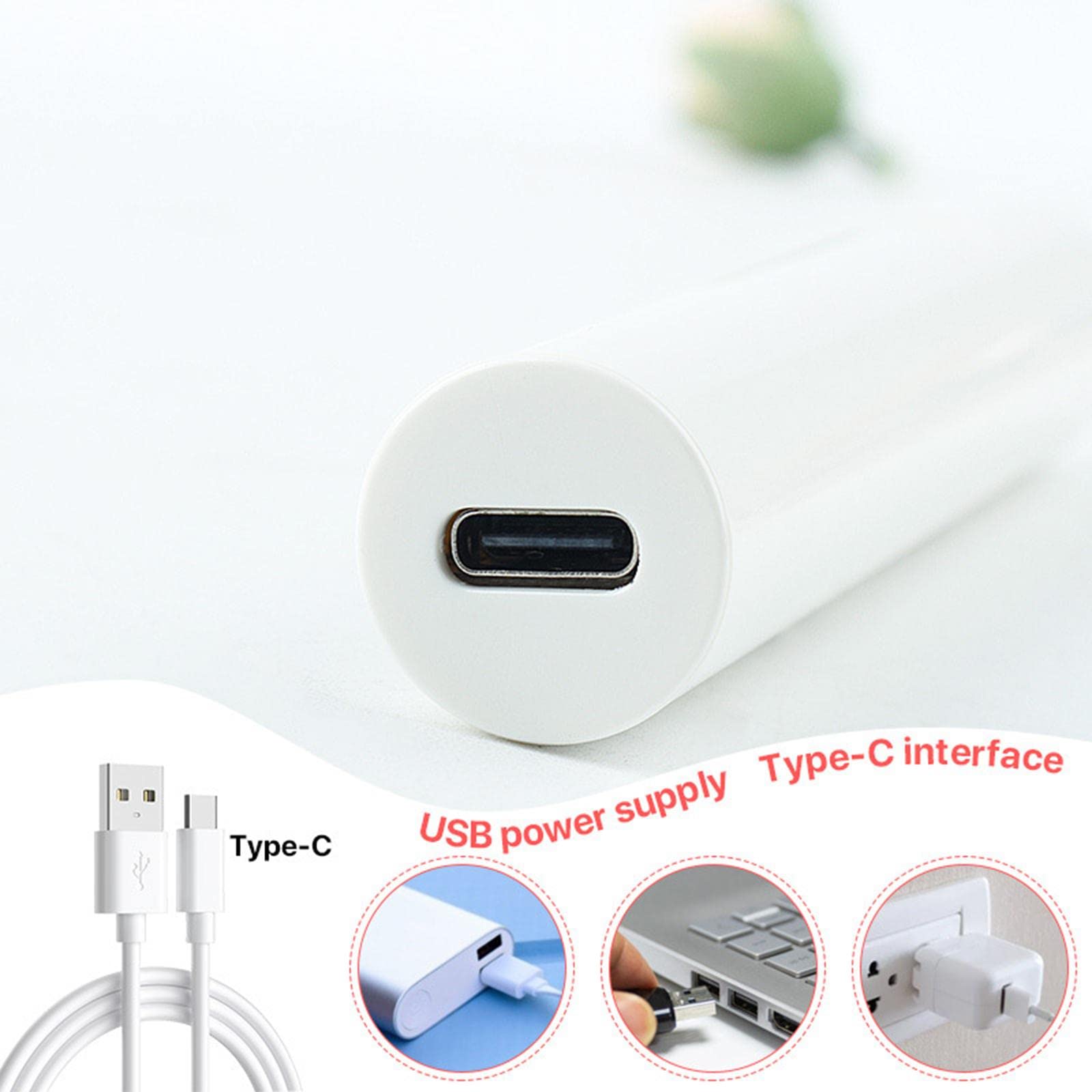 5 set mini lampada UV polacca torcia USB ricarica facile palmare 6W, rosa, 18x107mm