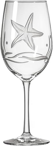 Miniatura 2 de Rolf Glass Starfish - Copas de vino multiusos de 18 onzas, juego de 4 copas de vino grandes, sin plomo, copas de vino grandes grabadas, fabricadas