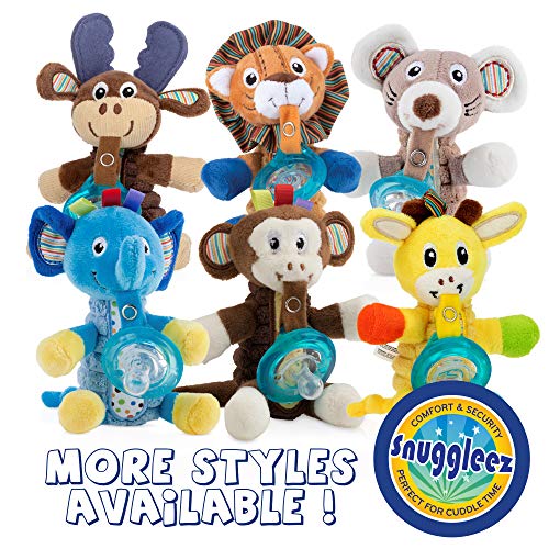 Image of Nuby Snuggleez Pacifier | Plush Combo Set - Elephant