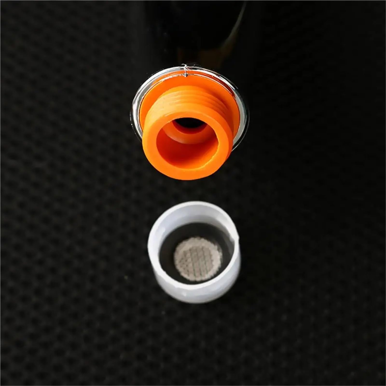 Cabezal de ducha de alta presión, boquilla de lluvia de mano cromada de 300 agujeros, accesorio de baño de ahorro de agua, diseño filtrado para una mejor experiencia de baño (naranja)