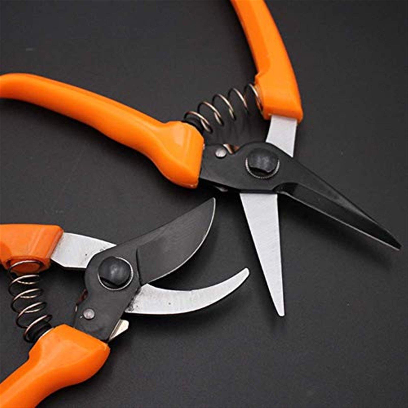 Gartenschere Für Die Gartenarbeit Gartenschere, Gartenschere Mit Federgriff, Schere Mit Manueller Verriegelung Und Schnalle Zum Beschneiden, Pflücken, Trimmen,