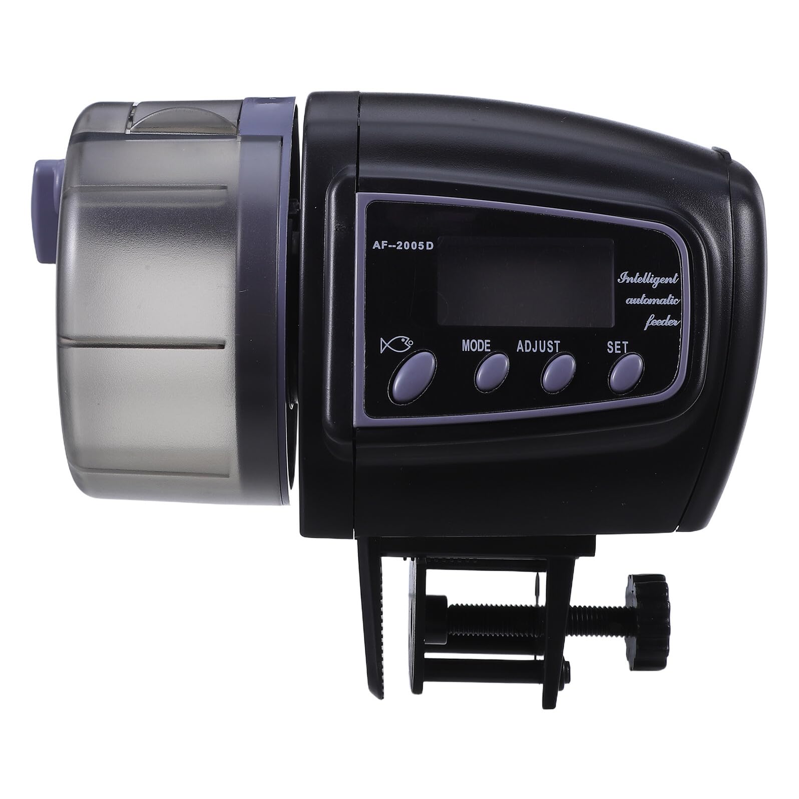 Comedero automático para peces para evitar sobrealimentación con pantalla LCD