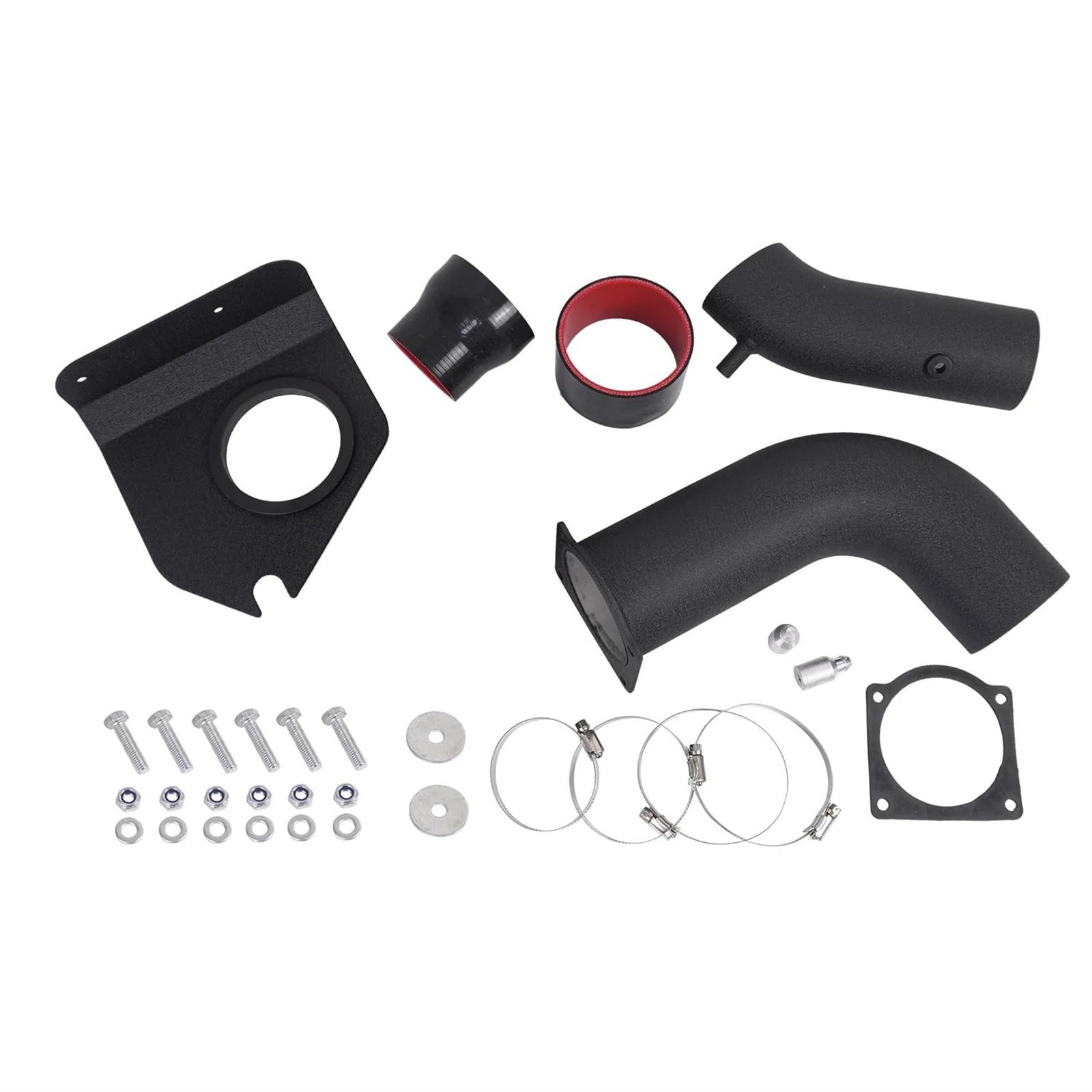 Tuyau De Reniflard Pour Ford Pour Mustang 3,8L 4,6L 5,0L Pour Gaz 1987-2004 Kit De Tuyau D'admission D'air Froid De Voiture Avec Filtre À Air Durite D'admission Moteur (Couleur : RP-A017-BK)