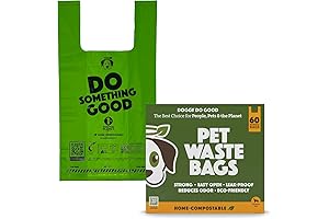 Doggy Do Good Biodegradable Dog Poop Bags with Handles (60 Ct)