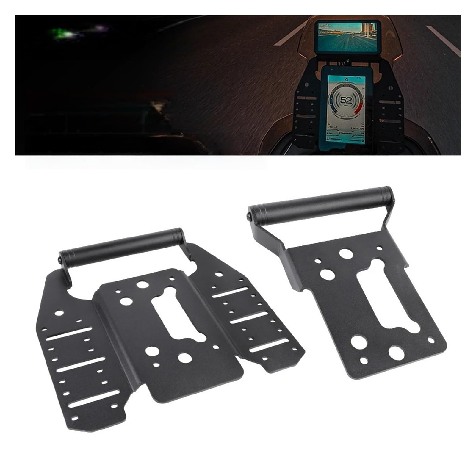 Soporte para teléfono de Moto Soporte de teléfono para Motocicleta para CFMoto 800 MTX, Soporte navegación GPS, Barra extensión Placa(Navigation Bracket A)