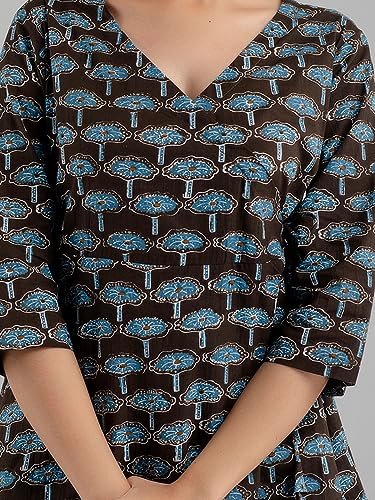 Image of feranoid Women Cotton Angrakha Kurti