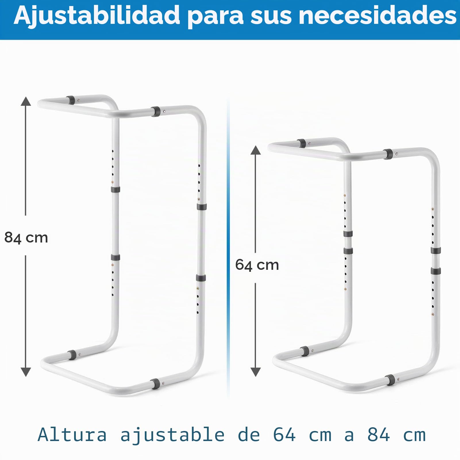 Zunate Elevador de Manta Ajustable para Pies, Reduce la Presión, Fácil Instalación y Portabilidad, Longitud Ajustable, Adecuado para Cama, Recuperación Posquirúrgica, Marco de Soporte