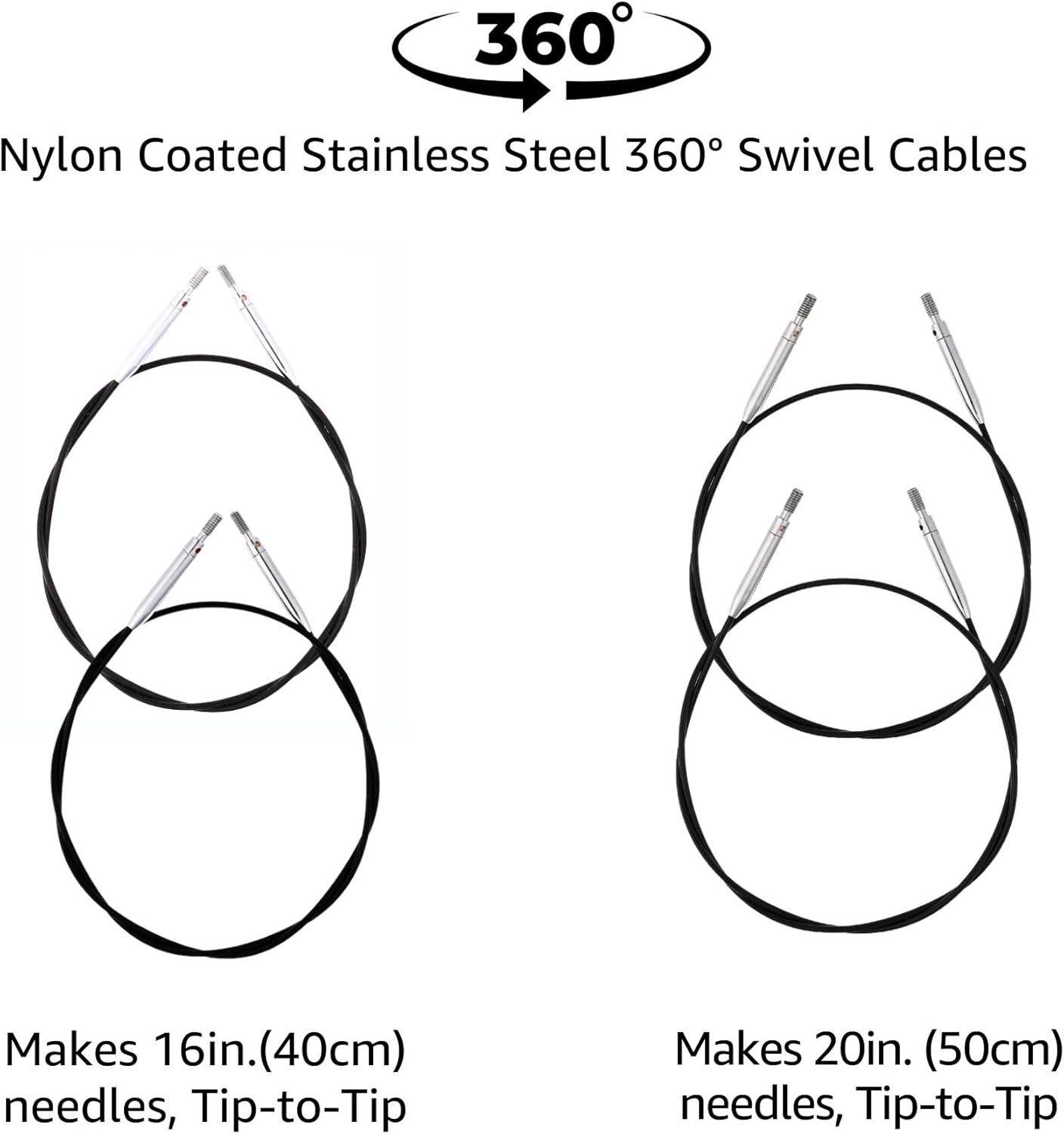 KnitPro Nova Deluxe Set 4 inch Circular Knitting Needles Size 4, 6, 7, 8, 9, 10, 10.75, 11 Interchangeable, 4 Cables, 8 Caps, 4 Keys & More, Fabric Case with Project Bag