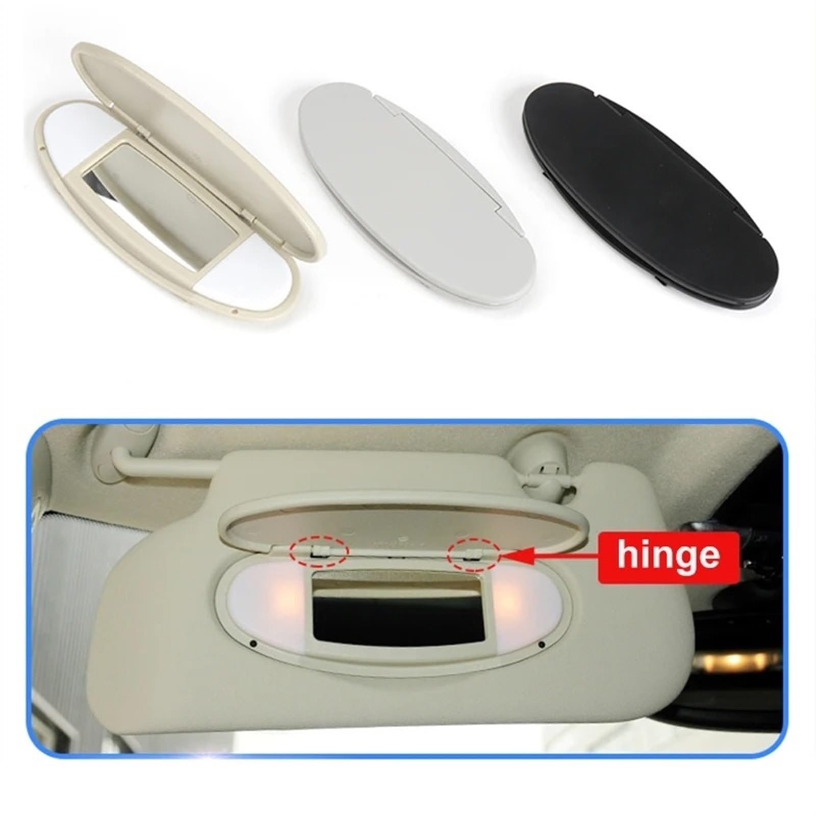 Clip Parasole Per Occhiali Mini Cooper - In PU, Grigio Union Jack, Universale - Foto 2