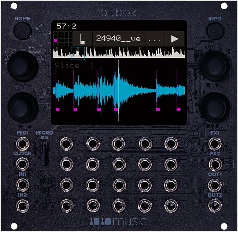 1010music Bitbox mk2 Eurorack Performance Sampler with Touchscreen - Black