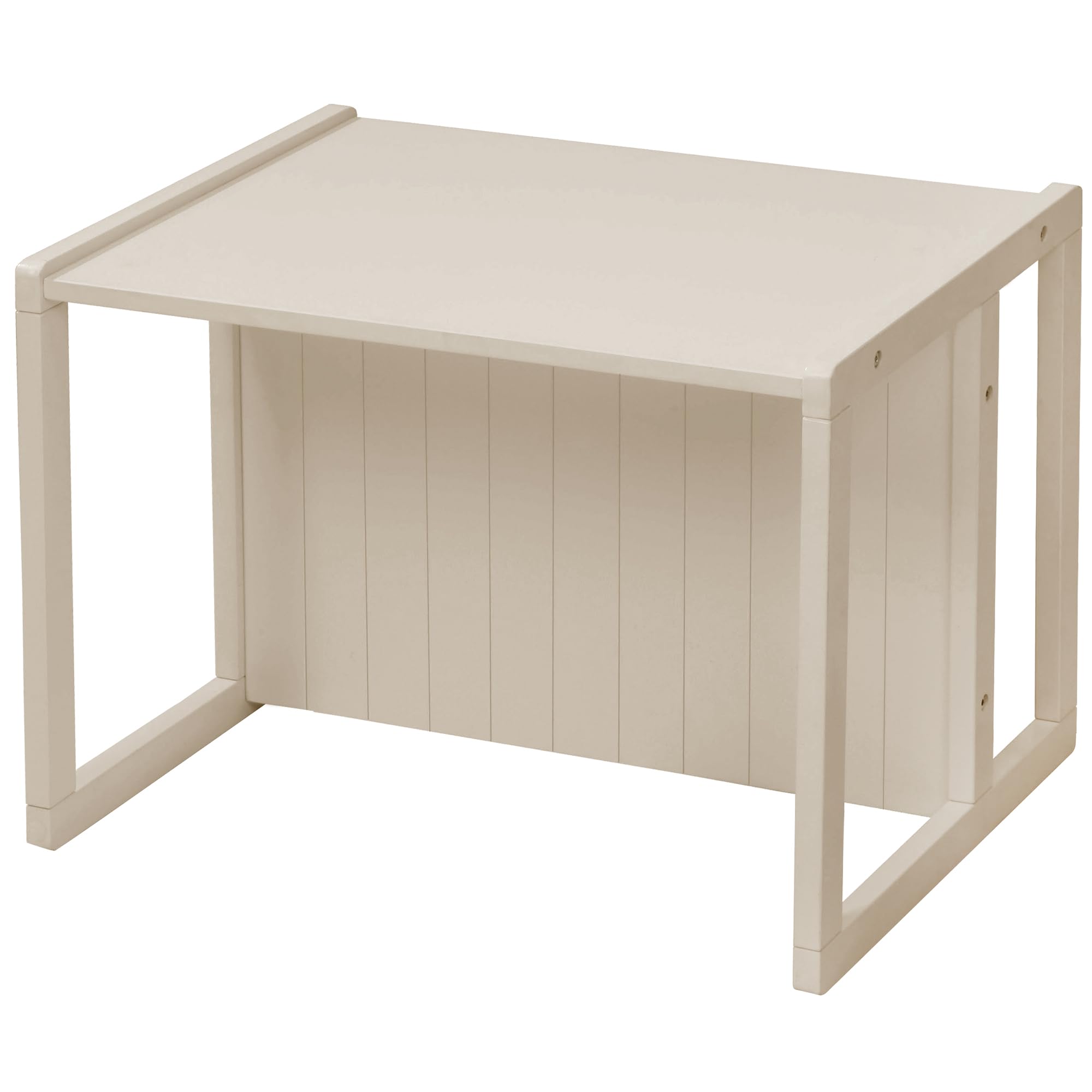 roba Sitzbank für Kinder im Landhausstil - Bank zum Wenden mit 2 Sitzhöhen - als Kindertisch verwendbar - Holz beige/Cashmere