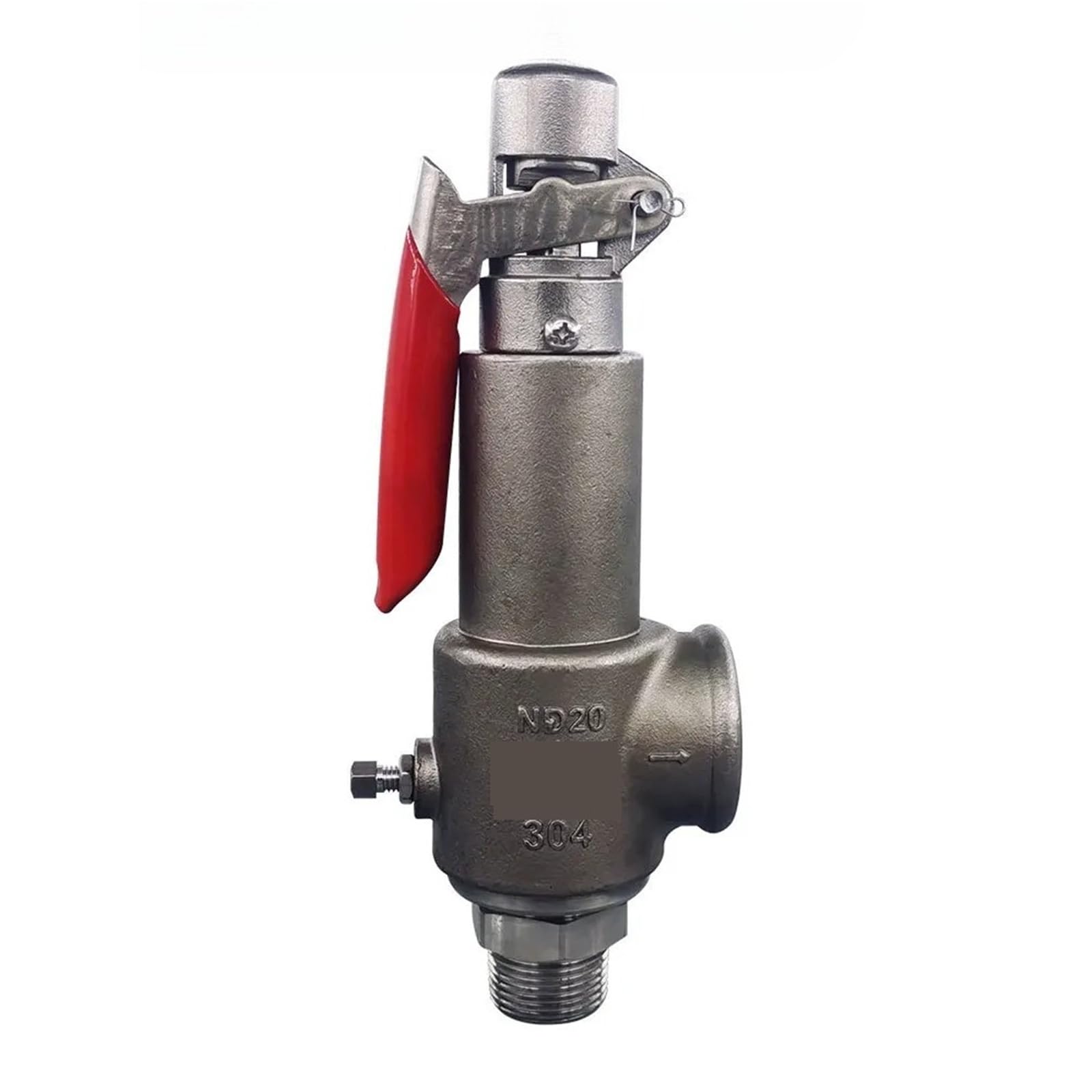Trgyjgkf One Color Stainless Steel Safety Valve A28w-16P Air Storage Tank Steam Pipeline Flying Run Adjustable Spring Full Open Relief