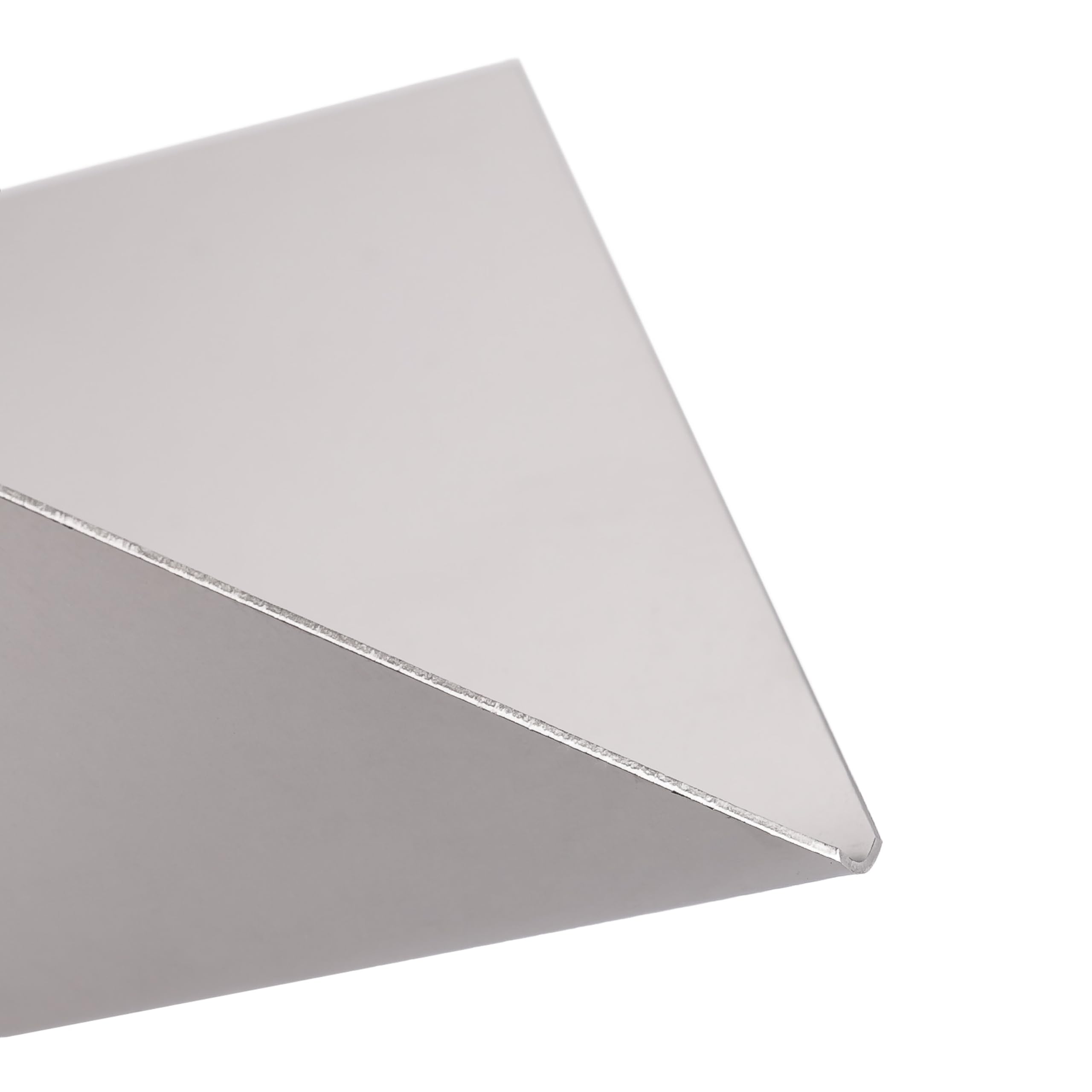 Mivos 2 x truelles d'angle inoxydables 125 x 75 mm - intérieur et truelle d'angle extérieur en acier inoxydable - intérieur et extérieur avec manche souple - Spatule - MADE IN EU