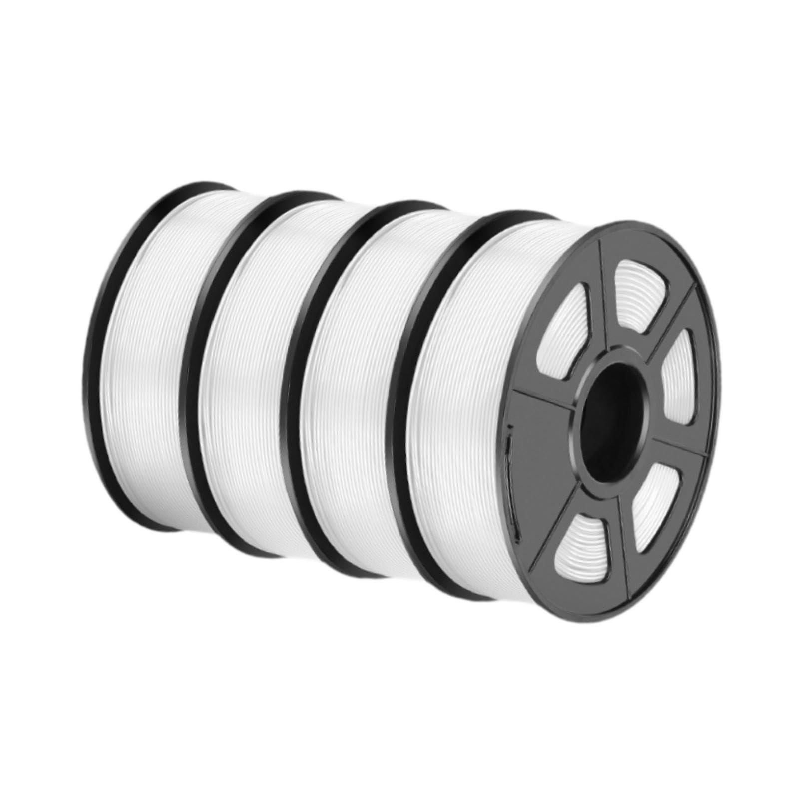 4 para Impresora 3D, Suministros impresión fáciles Usar, 1,75 mm, Blanco