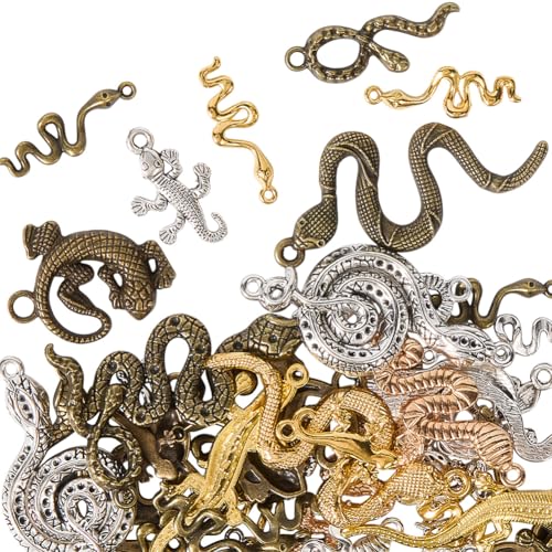 Breloques serpent style tibétain en alliage de haute qualité
