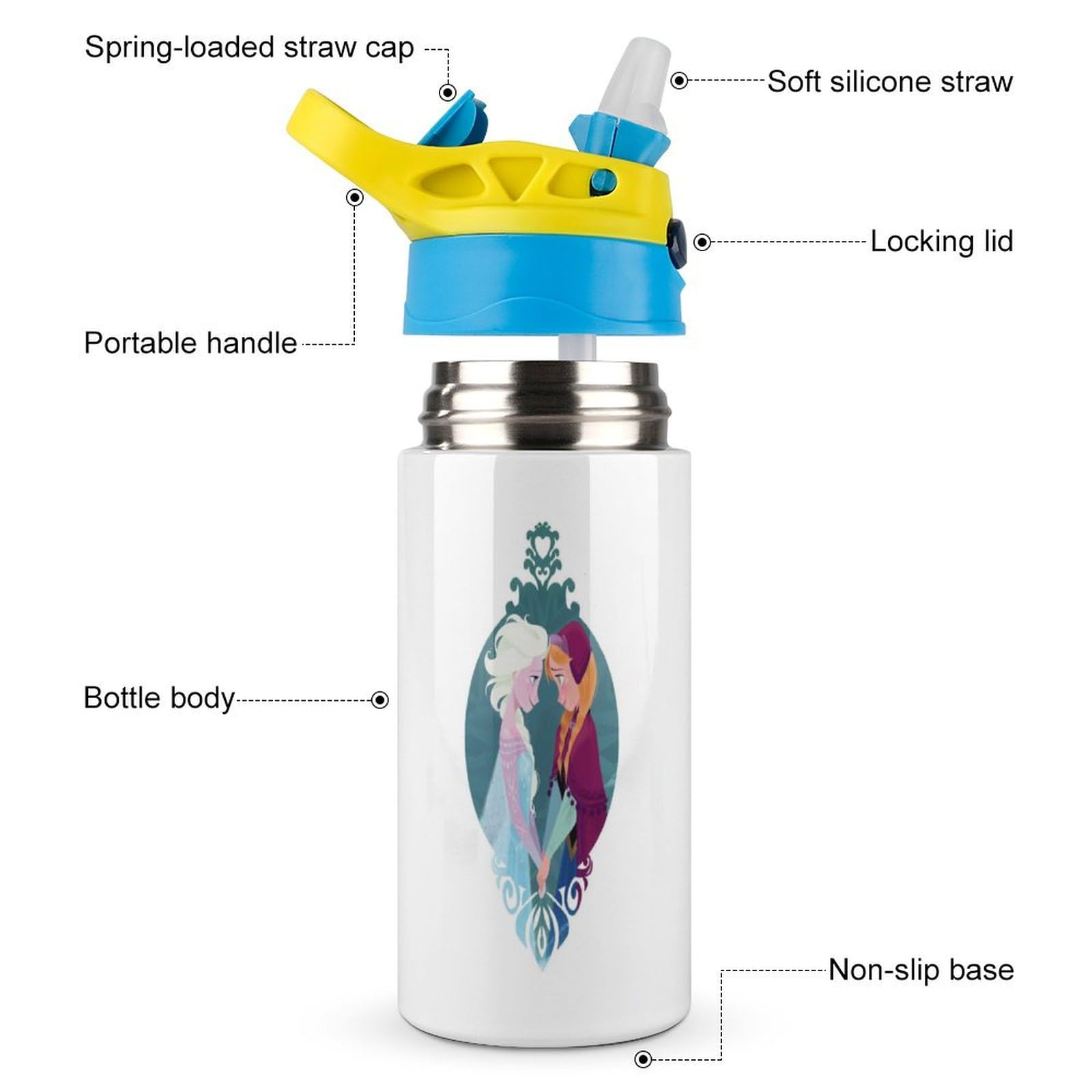 エルサ ステンレス水筒 約500ml Amazon | b.box(ビーボックス)【水筒 Insulated drink bottle