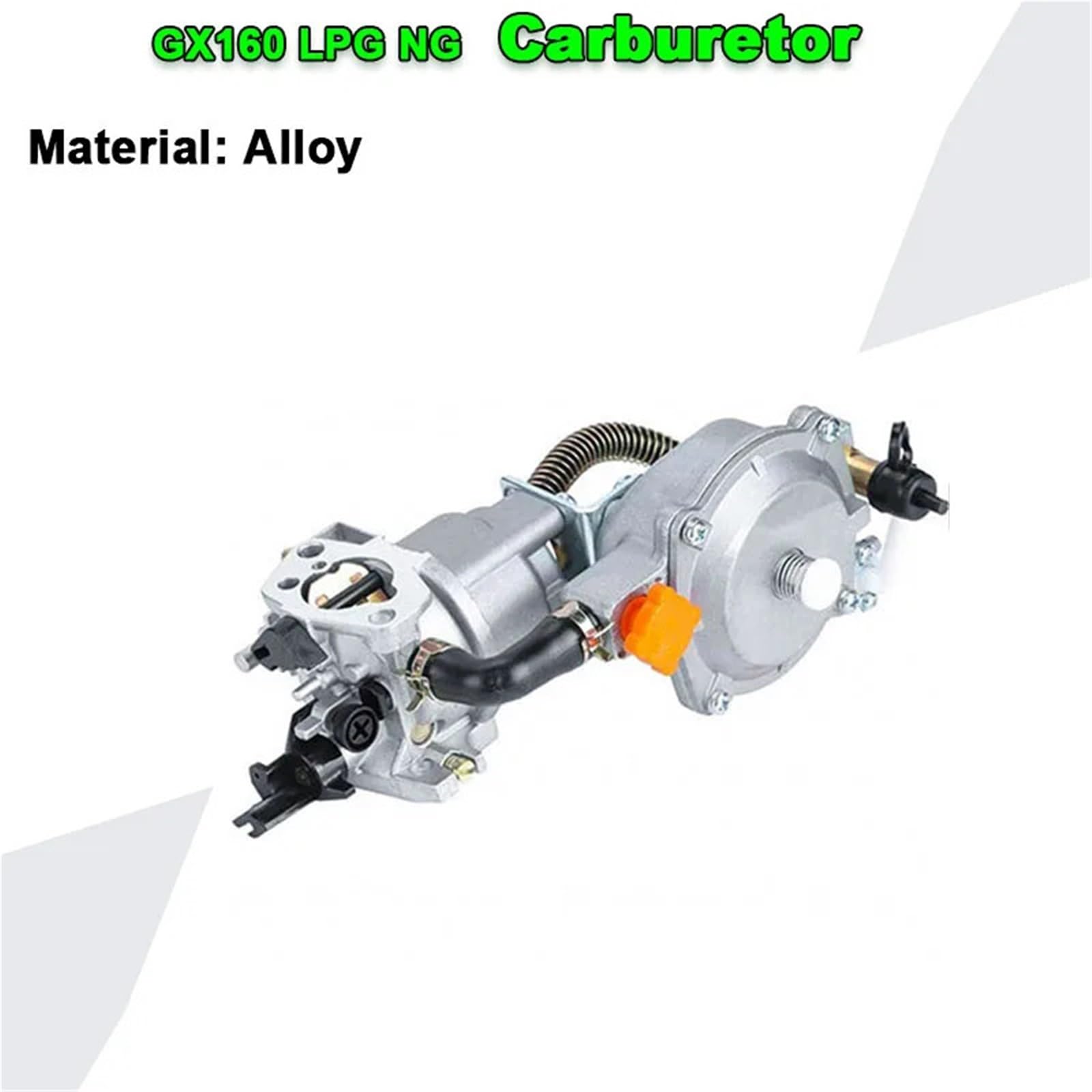 Carburador de Motocicleta Kit de conversión carburador Combustible Dual para Motor GLP/NG, Compatible con motosierras GX160, GX200, 168F, 170F, 3KW y 5KW, cortadoras césped Filtro de Gasolina