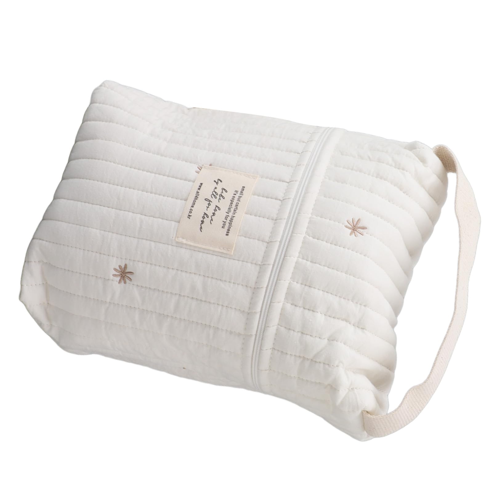 Borsa per Biberon Portatile con Motivo Ricamato Borsa Pieghevole per Biberon Salviette Pannolini Frutta Bevande(UN)