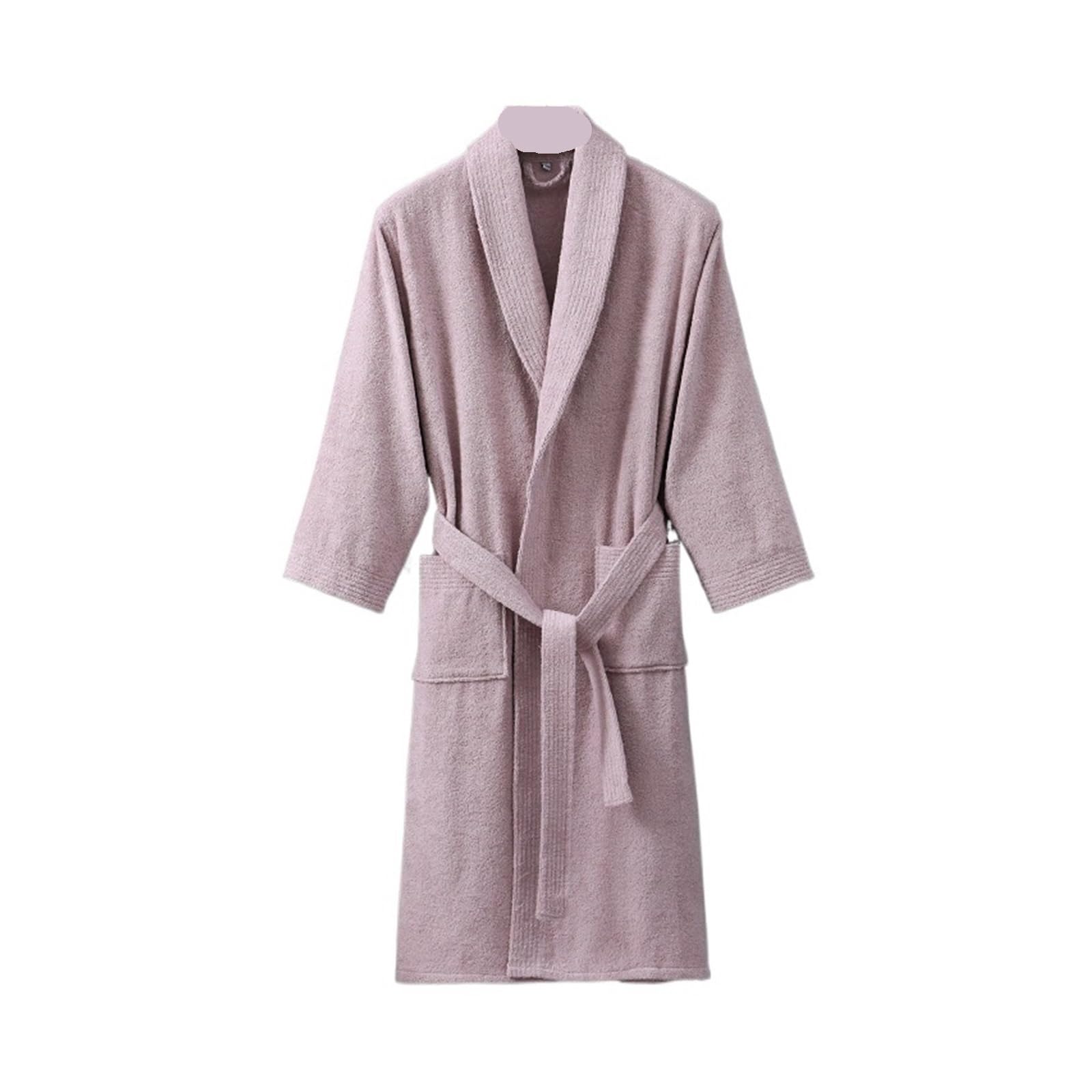 Accappatoio for coppie in cotone, nuovo accappatoio for donne e uomini, assorbente for l'acqua, camicia da notte, morbido, abbigliamento for la casa, accappatoi solidi per CASA, SPA, SAUNA