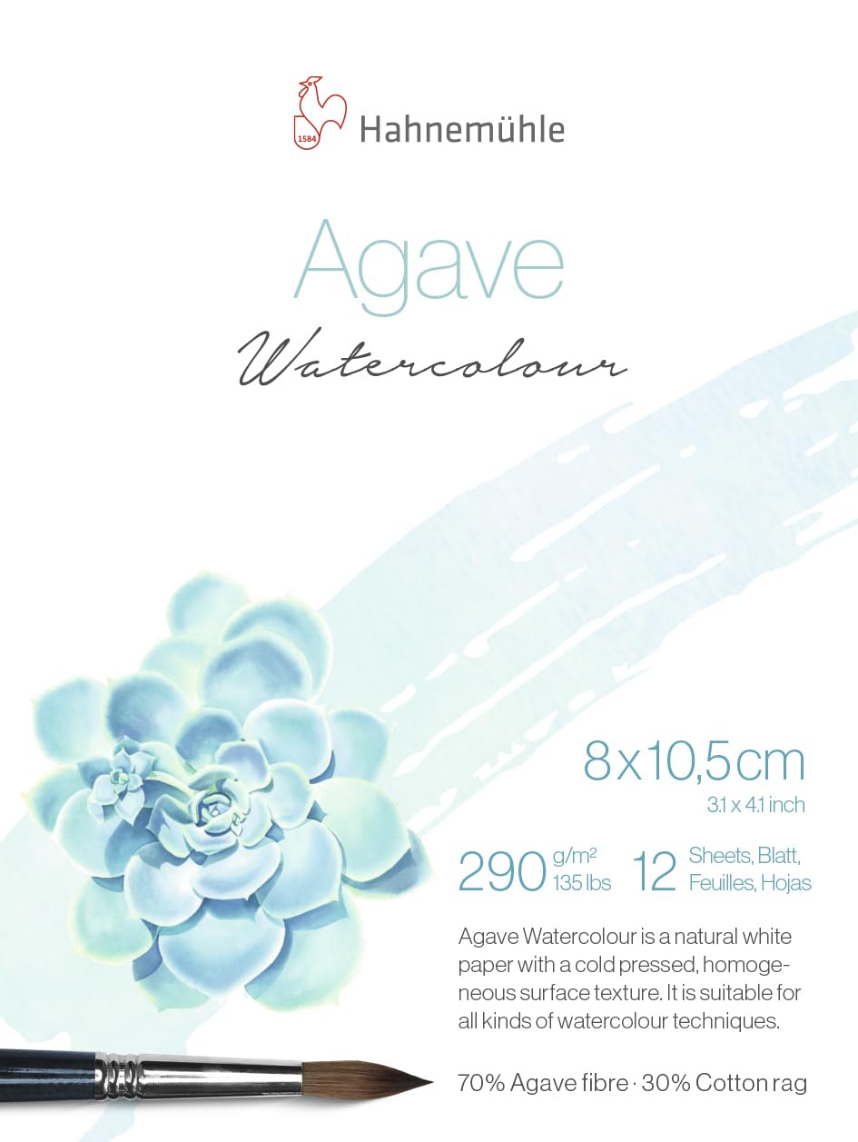 Hahnemuhle Agave Watercolour Block 8x10.5cm