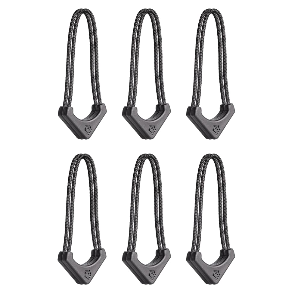 WANDRD Worryless™ Locking Zipper Pullers - Secure Your Travel Essentials - Zipper Locks for Travel Gear (Black)