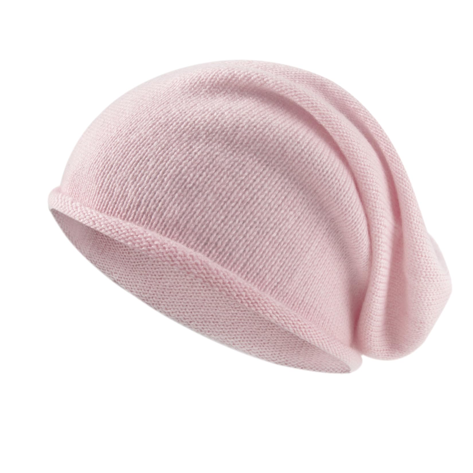 Laine de Cachemire Chapeau Beanie Slouchy Roll-Edge pour Les Femmes et Les Hommes, Bonnet Unisexe Chaud et Doux pour l'hiver